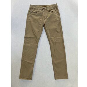 Mens Joes Slim Fit Khaki Tan Comfort Stretch 5 Pocket Jeans Pants Size 33 GUC